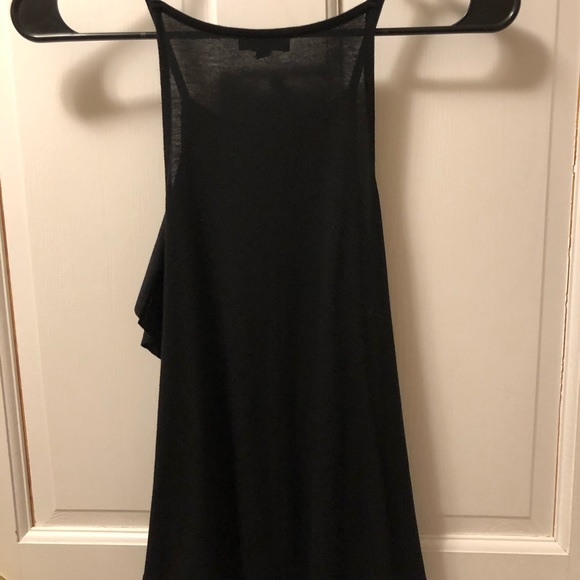 Express Ruffled Black Tank Top - Picture 3 of 3